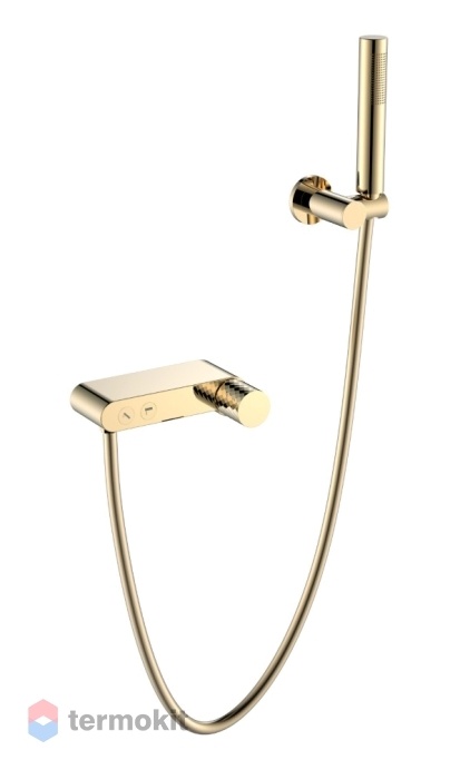 Смеситель для душа Boheme Stick Diamond золото 123-GG