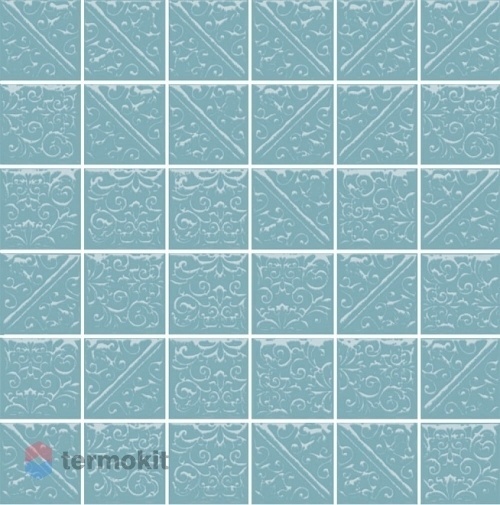 Керамическая плитка Kerama Marazzi Ла-Виллет 21030 Бирюзовый темный настенная 30,1х30,1
