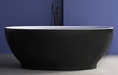 Акриловая ванна ABBER 1650x800 черный матовый AB9207MB