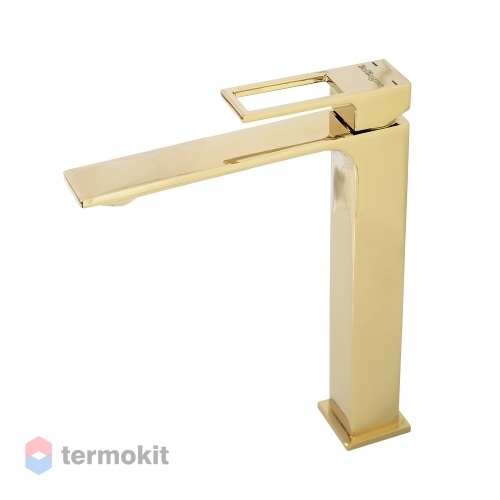 Смеситель для раковины высокий BelBagno LUCE золото LUC-LMC-ORO-W0