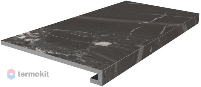 Ступень Kerama Marazzi Риальто SG850790R/GCF клееная черный матовый 33x80x0,9