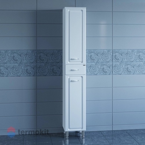 Шкаф-колонна СанТа Монарх 30 напольный белый глянец 710005