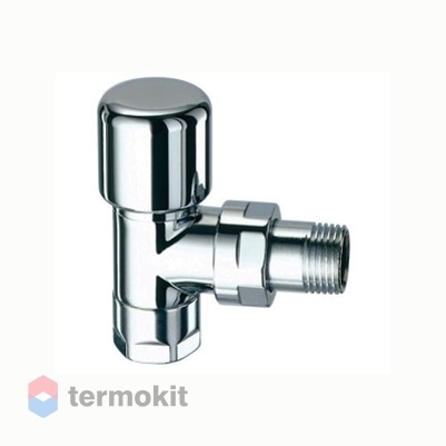 Far Вентиль термостат. угловой, серебро TOP LINE 1/2" М24х19, EPDM