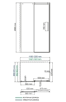 Душевой уголок WasserKRAFT Dinkel 120x90x200 58R07