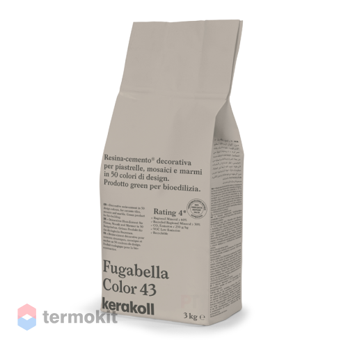 Затирка Kerakoll Fugabella Color полимерцементная 43 (3 кг мешок)
