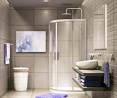 Душевой уголок WasserKRAFT Lippe 1850x900x900 хром 45S01