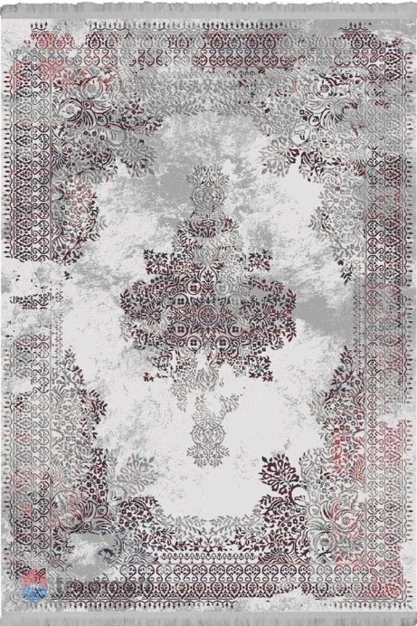 Ковёр Kitroom Sardes 80x150 прямоугольный серый 6609A