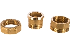 Elsen Сгон американка прямой НВ 1 1/2", 1 1/2" латунь с плоским уплотнением