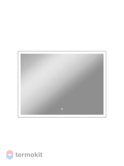 Зеркало Континент Frame silver standart 90 с подсветкой серебряный ЗЛП1338