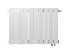 Радиатор Royal Thermo PianoForte 500 VR80 \ 10 секций \ биметаллический с нижним правым подключением 80мм белый