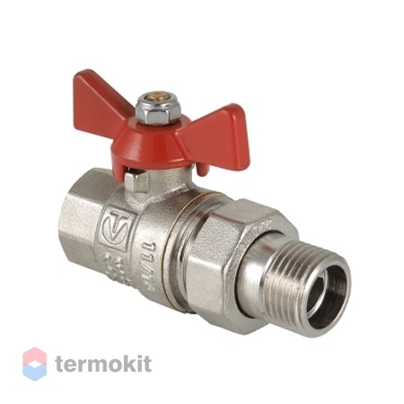 Кран шаровой Valtec Base с накидной гайкой 1/2" (бабочка)