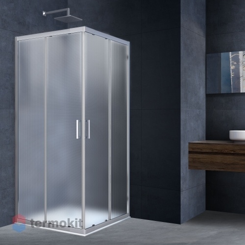 Душевой уголок Vincea Rapid 1900x900x900 хром (текстурное) VSS-3R80x90MT