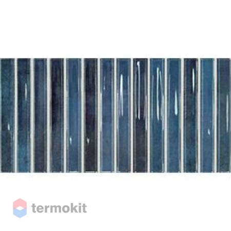 Керамическая плитка DNA Tiles Flash Bars Cobalt настенная 12,5х25