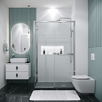 Душевой уголок Grossman Style 1950x1300x1000 хром 120.K33.05.1310.10.00