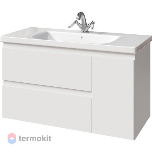 Тумба под раковину CAPRIGO Forte 100 напольная белый матовый 36115R-SF027