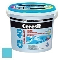 Затирка Ceresit СЕ 40/2 Aquastatic водоотталкивающая Небесный 80 (2 кг)