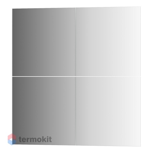 Зеркальная плитка со шлифованной кромкой EVOFORM REFLECTIVE 25x25 4 шт Серебро BY 1408