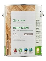 GNature 255, Hartwachsöl Износоустойчивое масло с воском, для пола, колеруемое, матовое 2,5 л