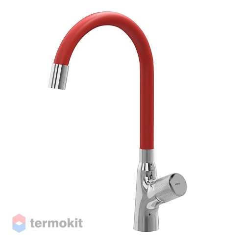 Смеситель для кухни Kohr FLY хром/красный 1LN020201CPE-0000A