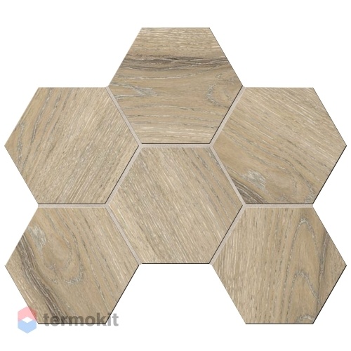 Керамогранит Ametis Daintree Mos Hexagon DA02 Мозаика 25x28,5 неполир