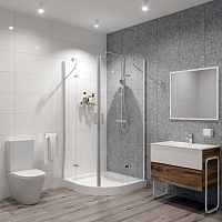 Душевой уголок Niagara Nova 1900x1000x1000 (прозрачное стекло) хром NG-6616-08