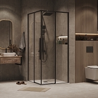 Душевой уголок Grossman Galaxy 1950x1000x1000 черный матовый 300.K33.01.1010.21.00