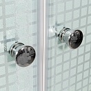 Душевая кабина Deto L 120x80 Хром (рифленое стекло) L 902 L с электрикой