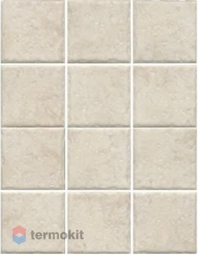 Керамическая плитка Kerama Marazzi Брюссель 1325 бежевый светлый матовый настенная (полотно из 12 частей 9,8x9,8) 30x40
