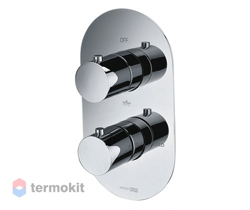 Встраиваемый смеситель для ванны и душа WasserKRAFT Berkel с термостатом 4844 Thermo