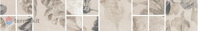 Керамогранит Kerama Marazzi Александрия светлый мозаичный SG186/001 Бордюр 4,8x30
