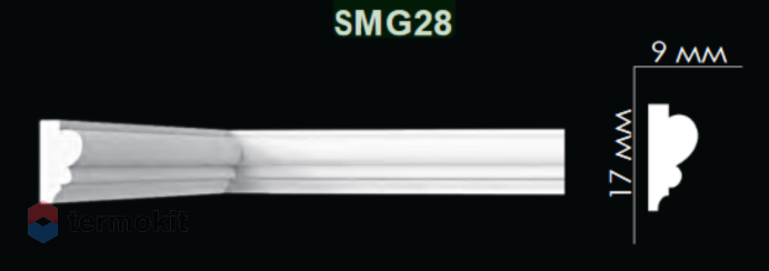 Молдинг Artpole гладкий SMG28