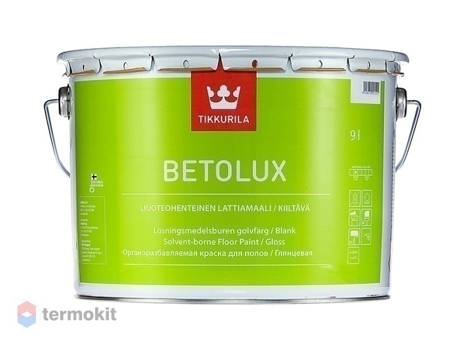 Tikkurila Betolux,Уретано-алкидная краска для пола, база С, 9л