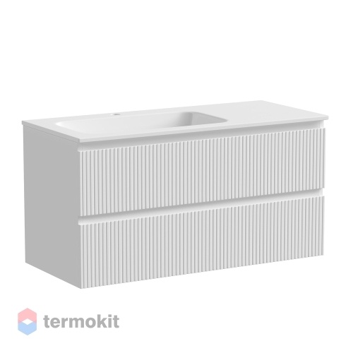 Тумба с раковиной SANCOS SNOB T 101 подвесная bianco SNT100LW+CN7014