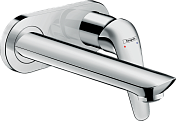 Встраиваемый смеситель для раковины Hansgrohe Novus, однорычажный, настенный 71127000
