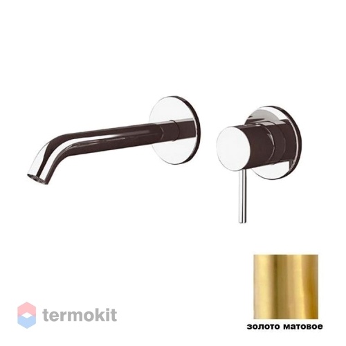 Встраиваемый смеситель для раковины Remer X Style матовое золото X15PBG
