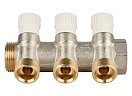 Stout Распределительный проходной коллектор ВР-НР 1" c 3 отводами 3/4"ЕК