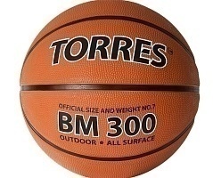 Мяч баскетбольный TORRES BM 300, р.7 B02017