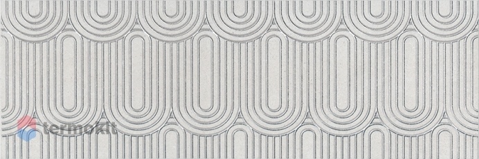 Керамическая плитка Kerama Marazzi Безана серый светлый обрезной OP\A201\12136R декор 25х75