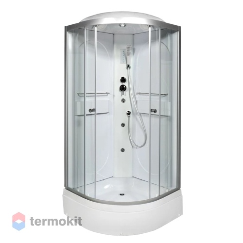 Душевая кабина Deto L 90x90 сатин L590GM+EL