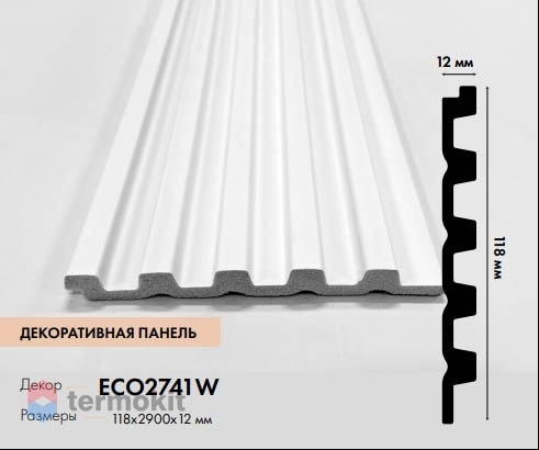 Декоративная панель Alpine Wall LineArt (клеевое соединение) LA ECO2741W