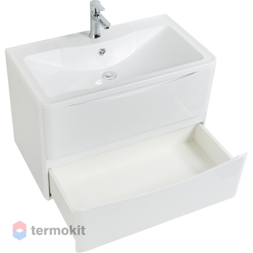 Тумба под раковину BelBagno ACQUA 80 подвесная Bianco Lucido ACQUA-800-2C-SO-BL