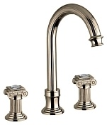 Смеситель для раковины Cezares Olimp бронза, ручка Swarovski OLIMP-BLS2-A-02-Sw