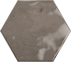 Керамическая плитка Ribesalbes Hope Espresso Hex Glossy настенная 15x17.3