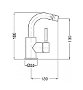 Смеситель для раковины Cezares Olimp бронза OLIMP-BSM2-02-L
