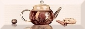 Керамическая плитка Absolut Keramika Decor Tea 01 A декор 10x30