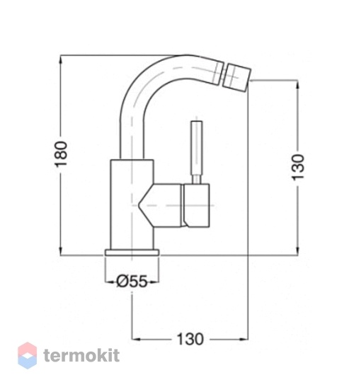 Смеситель для раковины Cezares Olimp бронза OLIMP-BSM2-02-L