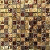 Стеклянная Мозаика с камнем Bonaparte Antik-2 (23x23x8) 30x30