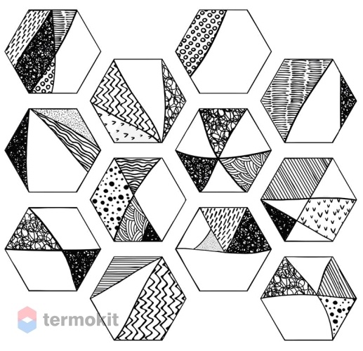 Керамогранит ITT Ceramica Comic Hexa (12mix) 23,2х26,7