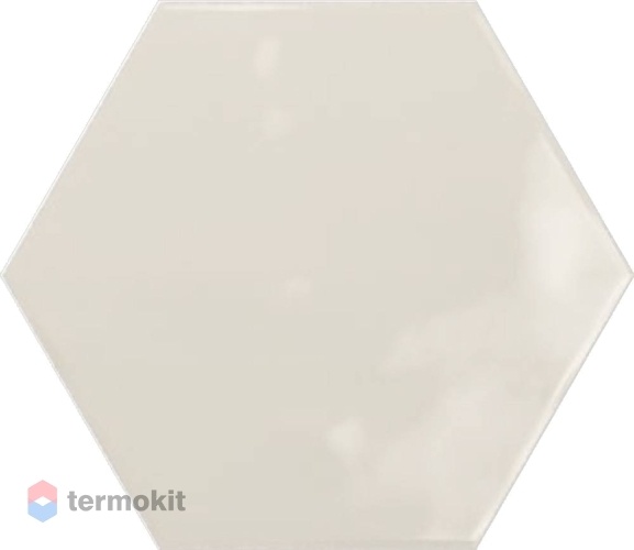 Керамическая плитка Ribesalbes Geometry Hex Creme Glossy настенная 15x17.3