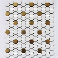 Керамогранитная Мозаика Bonaparte Babylon Gold matt (23x26x6) 26x30